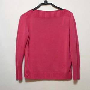 Lauren Ralph Lauren Pink Silk Sweater Size L